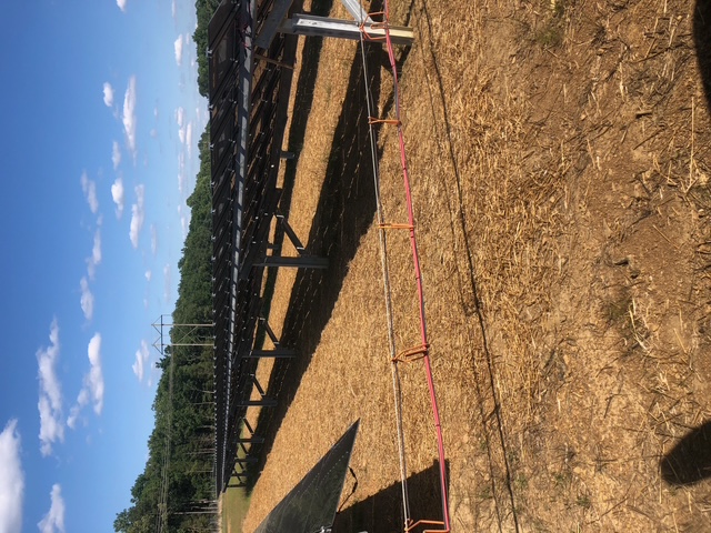 Completed solar array rows on a stabilized site built by HGS Contracting